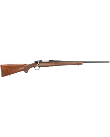 Ruger 37115 HawkeyeSports South Exclusive Full Size 257 Roberts 4+1 22" Satin Blued Alloy Steel Barrel, Receiver w/Integral Scope Mount, American Walnut Fixed Stock, Right Hand