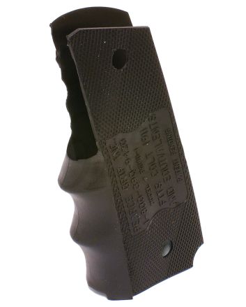 Pearce Grip PG19111 Finger Groove Insert FG Black Rubber for 1911 Government
