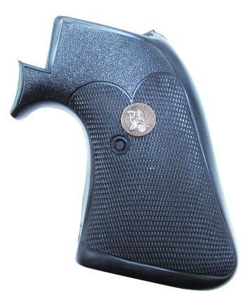 Pachmayr 03163 Presentation Grip Checkered Black Rubber for Ruger Super Blackhawk with Square Trigger Guard