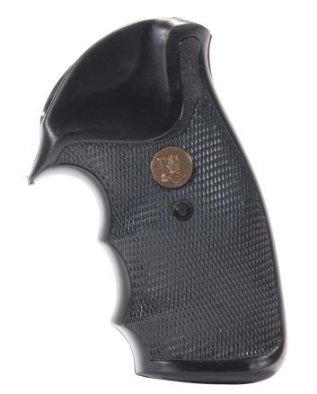 Pachmayr 02521 Gripper Grip Checkered Black Rubber with Finger Grooves for Charter Arms