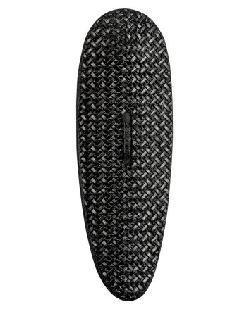 Pachmayr 01317 D750B Decelerator Field Style Recoil Pad Medium Black Basketweave Rubber 1" Thick