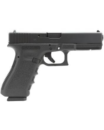 Glock PI1750201 G17 Gen3*CA Compliant 9mm Luger4.49" Barrel 10+1, Black Polymer Frame &amp; Slide, Finger Grooved Rough Texture Polymer Grip, Safe Action Trigger