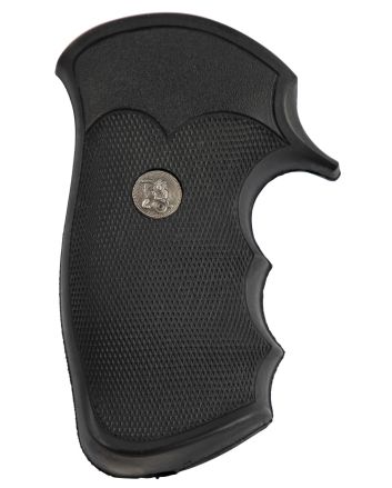 Pachmayr 05054 Decelerator Grip Checkered Black Rubber with Finger Grooves for T/C Contender