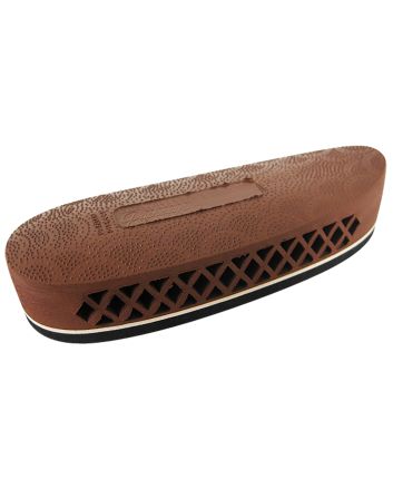 Pachmayr 00007 F325 Deluxe Field Recoil Pad Medium Brown with White Line Rubber for Shotgun