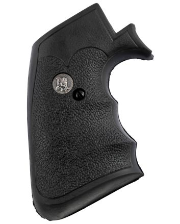 Pachmayr 05134 Decelerator Grip Checkered Black Rubber with Finger Grooves for Ruger Super Blackhawk
