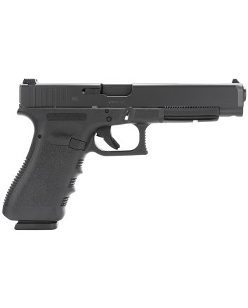 Glock PI3530101 G35 Gen3 Competition *CA Compliant 40 S&amp;W5.31" Barrel 10+1, BlackFrame &amp; Slide, Finger Grooved Rough Texture Grip, Adjustable Sights, Safe Action Trigger