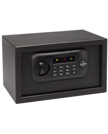 Bulldog BD1050 Digital Pistol Vault Standard Keypad/Key Entry Black Powder Coat Steel Holds 1 Handgun