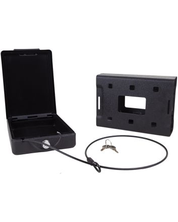 Bulldog BD1100 Car VaultKey Entry Matte Black Powder Coat Steel Holds 1 Handgun 8.70" x 6" x 2.50"