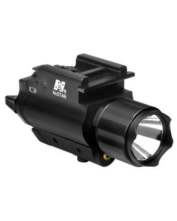 NcStar AQPFLS FlashLight &amp; Red LaserBlack Anodized 200 Lumens White Cree LED
