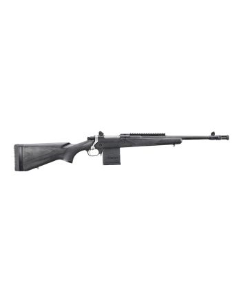 Ruger 6803 Scout308 Win 10+1 16.10" Matte Black Threaded Barrel, Matte Black Steel Receiver w/Picatinny Rail, Black Laminate Fixed Stock, Right Hand
