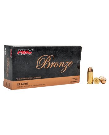 PMC 45A Bronze45ACP 230gr Full Metal Jacket 50 Per Box/20 Case