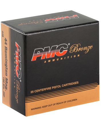 PMC 44B Bronze44RemMag 180gr Jacketed Hollow Point 25 Per Box/20 Case