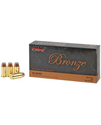 PMC 45B Bronze45ACP 185gr Jacketed Hollow Point 50 Per Box/20 Case