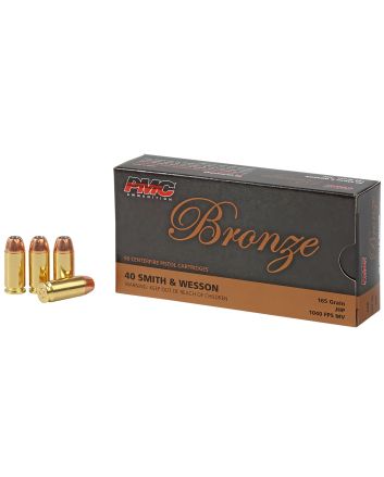 PMC 40B Bronze40S&amp;W 165gr Jacketed Hollow Point 50 Per Box/20 Case