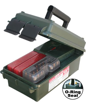 MTM Case-Gard AC30C11 Ammo CanMulti-Caliber Rifle/Handgun Forest Green Polypropylene