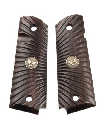 Wilson Combat 351MFS Side Panel Grips Full Size Starburst Cocobolo