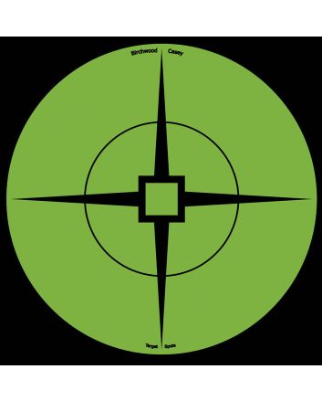 Birchwood Casey 33936 Target SpotsSelf-Adhesive Paper Black/Green 6" Crosshair 10 Pack