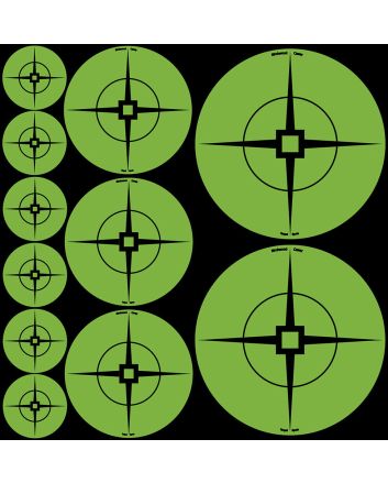 Birchwood Casey 33938 Target SpotsSelf-Adhesive Paper Black/Green Crosshair 60 Pack