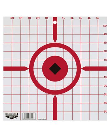 Birchwood Casey 37210 Rigid Sight-In Crosshair Hanging Tagboard 12" Black/White 10 Pack