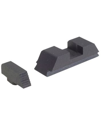 AmeriGlo GT504 Range Series Sight Set for GlockBlack Serrated Front-Black Rear