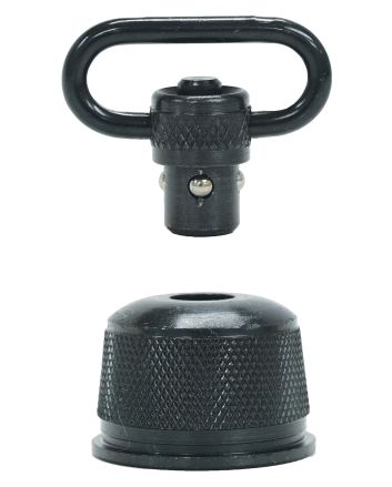 GrovTec US Inc GTSW296 Mag CapShotgun 1" Push Button Black Oxide Remington 870 Express 12 Gauge Steel