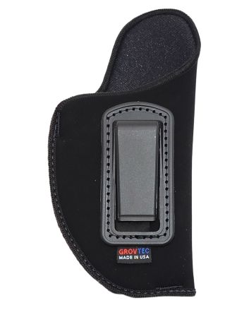GrovTec US Inc GTHL14101R Inside The PantsIWB Size 01 Black Suede Belt Clip Fits Med Semi-Auto 3-4" Barrel Right Hand