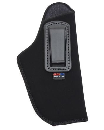 GrovTec US Inc GTHL14115R Inside The PantsIWB Size 15 Black Suede Belt Clip Fits Large Semi-Auto 3-4" Barrel Right Hand
