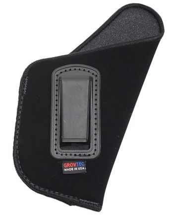 GrovTec US Inc GTHL14116R Inside The PantsIWB Size 16 Black Suede Belt Clip Fits Large Semi-Auto 3-4" Barrel Right Hand