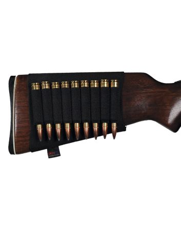 GrovTec US Inc GTAC81 Buttstock Cartridge HolderElastic 9rd Rifle Buttstock Mount