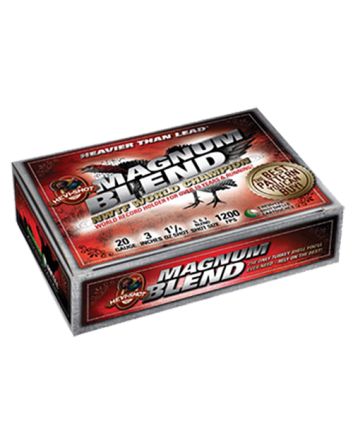 HEVI-Shot HS00567 Magnum Blend20Gauge 3" 1 1/4oz Tungsten 5/6/7Shot 5 Per Box/10 Case