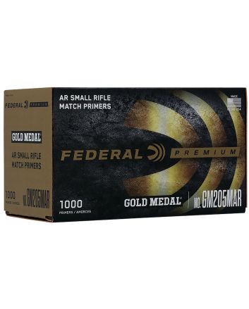 Federal GM205MAR Gold Medal Premium Small AR Rifle Multi Caliber 1000 Per Box/5 Case