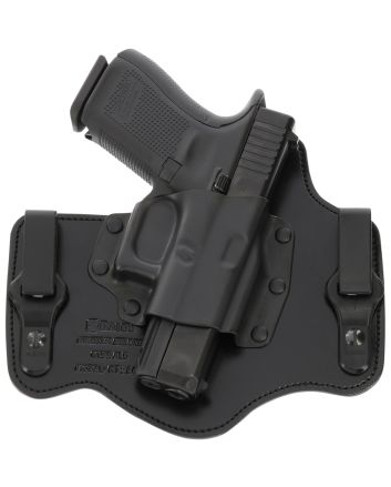 Galco KT224B KingTuk Deluxe IWB Black Kydex/Leather Compatible w/Ruger Security-9/Glock 17 Gen1-5/22 Gen2-5 UniClip Mount Right Hand