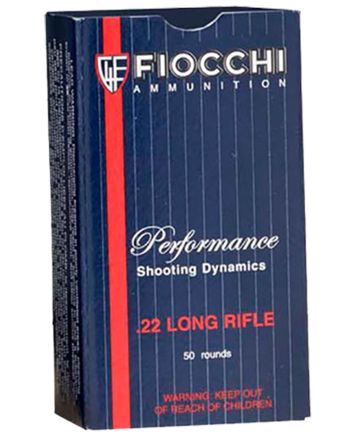 Fiocchi 22FHPSUB Shooting Dynamics Subsonic 22LR 38gr HollowPoint 50 Per Box/100 Case