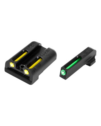 TruGlo TG131ST2Y TFOGreen/Tritium/Fiber Optic Front Sight-Yellow/Tritium/Fiber Optic Rear Sight Sig Sauer P-Series #6 Front/#8 Rear