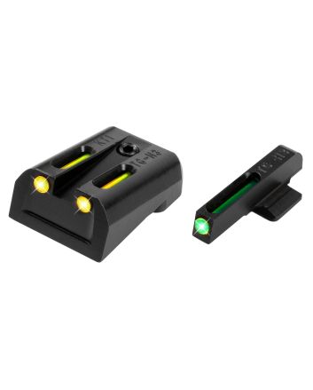 TruGlo TG131KTY TFOGreen/Tritium/Fiber Optic Front Sight-Yellow/Tritium/Fiber Optic Rear Sight Kimber 1911
