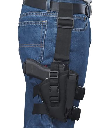 Bulldog WTAC8R TacticalLeg Black Knit Fits Large Semi-Auto Fits 3.50-5" Barrel Right Hand