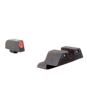Trijicon 600538 HD Night SightsGreen/Tritium Orange Outline Front Sight-Green Tritium Black Outline Rear Sight Glock 17/17L/19 Standard Frame