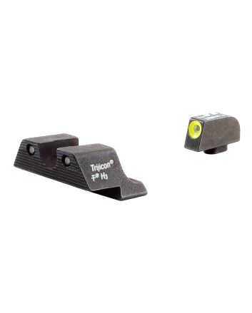 Trijicon 600540 HD Night SightsGreen/Tritium Yellow Outline Front Sight-Green Tritium Black Outline Rear Sight Glock Glock 17/17L/19 Standard Frame