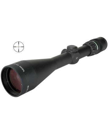 Trijicon 200024 AccuPointBlack Hardcoat Anodized 2.5-10x56mm 30mm Tube Illuminated Duplex Crosshair w/Green Dot Reticle