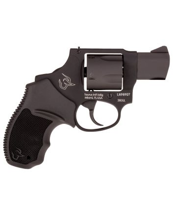 Taurus 2380121UL 380 Mini Revolver 380 ACP 5rd 1.75" Matte Black Oxide Steel Cylinder &amp; Barrel Matte Black Anodized Aluminum Frame Black Rubber Grip