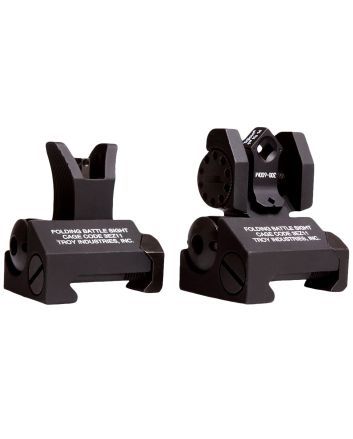 Troy Ind SSIGMCMSTBT01 Tritium Micro BattleSight Set M4 Front &amp; Dioptic RearBlack Hardcoat Anodized