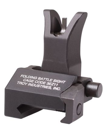 Troy Ind SSIGFBSFMBT01 Tritium Front Folding BattleSight M4Black Hardcoat Anodized for M4
