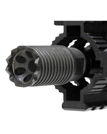 Troy Ind SBRACLM06BT00 Claymore Muzzle Brake Black Steel with 5/8"-24 tpi Threads &amp; 2.25" OAL for 308 Win AR-Platform
