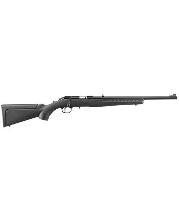 Ruger 8313 American Rimfire Compact Compact 17 HMR 9+1 18" Satin Blued Steel Barrel, Satin Blued Steel Drilled &amp; Tapped Receiver,Black Synthetic Adjustable Stock, Right Hand