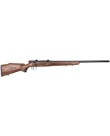 Savage Arms 19738 25 Lightweight Varminter 17 Hornet Caliber with 4+1 Capacity, 24" Barrel, Matte Black Metal Finish &amp; Natural Brown Laminate Stock Right Hand (Full Size)