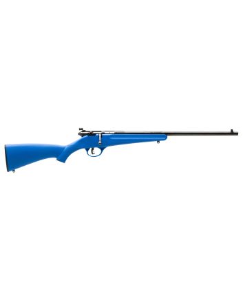 Savage Arms 13785 RascalYouth 22 LR 1rd 16.13" Matte Black Sporter Barrel, Matte Black Carbon Steel Receiver, Blue Fixed Synthetic Stock, Right Hand