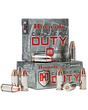 Hornady 90236 Critical Duty9mmLuger 135gr Hornady FlexLock 25 Per Box/10 Case