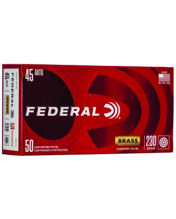 Federal WM5233 Champion Training 45ACP 230gr Full Metal Jacket 50 Per Box/20 Case