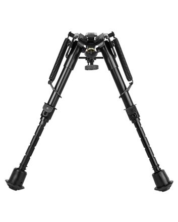 NcStar ABPGC2 Precision Grade Compact Notched Bipod 5.5-8" w/Notched Legs Aluminum/Steel Includes 3 Adapters
