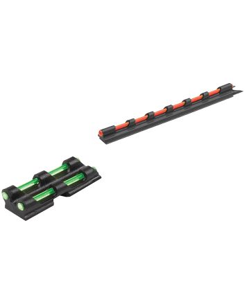 Truglo TG94 Gobble-DotUniversal Shotgun Green/Red Fiber Optic Green Fiber Optic Black